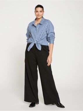 Universal Standard Stephanie Wide-Leg Black Pants